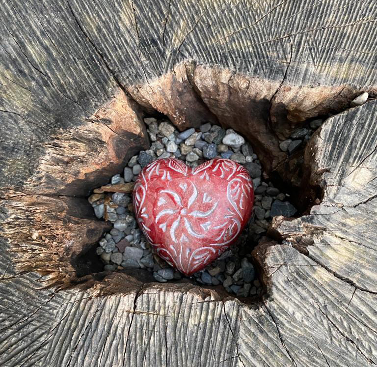 Herz im Holz